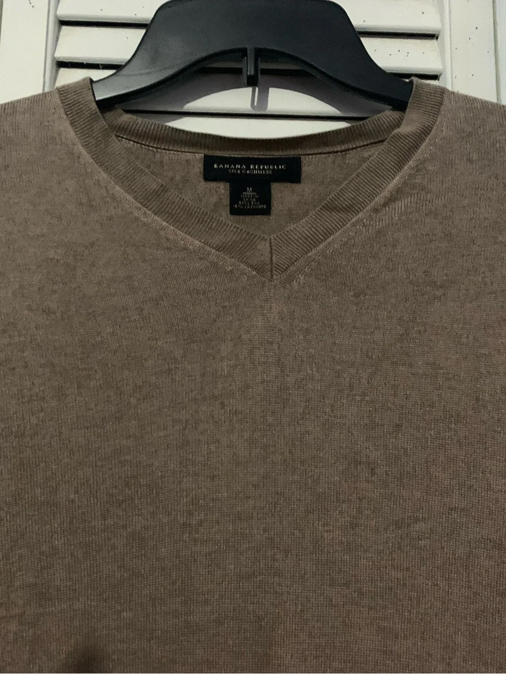 Banana Republic Mens Silk Cashmere V Neck Sweater